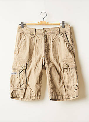 Bermuda multipoches beige KAPORAL homme