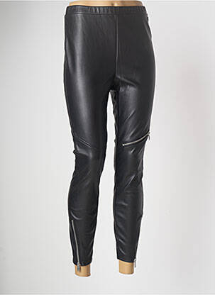 Legging zippé bas des jambes taille normale noir BSB femme