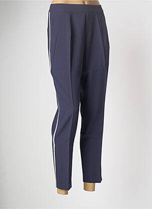 Pantalon 7/8 taille haute taille haute bleu LES P'TITES BOMBES femme