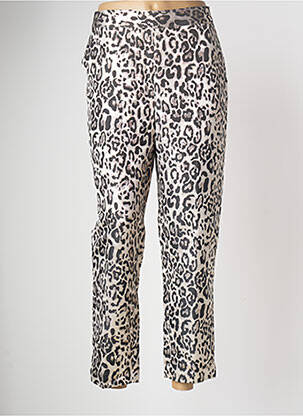 Pantalon 7/8 taille haute taille haute beige LES P'TITES BOMBES femme