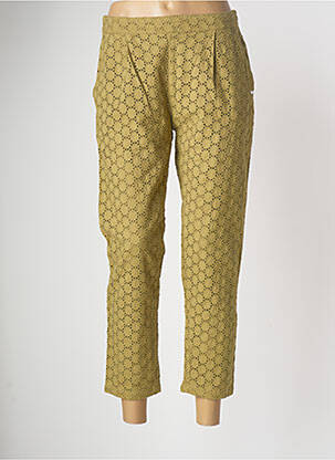 Pantalon 7/8 stretch taille normale vert LES P'TITES BOMBES femme