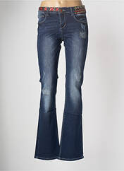 Jeans bootcut bleu DESIGUAL pour femme seconde vue