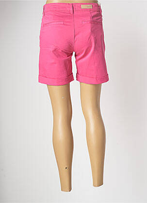 Short finition revers taille basse rose HAPPY femme