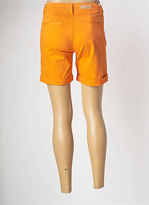 Short finition revers taille basse orange HAPPY femme
