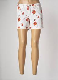 Short fermeture zippée sous rabat boutonné taille normale orange LES P'TITES BOMBES femme