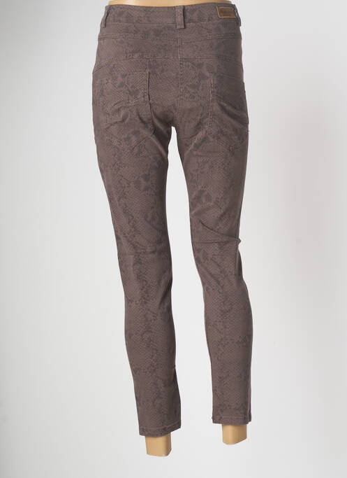 Pantalon 7/8 marron PAKO LITTO pour femme