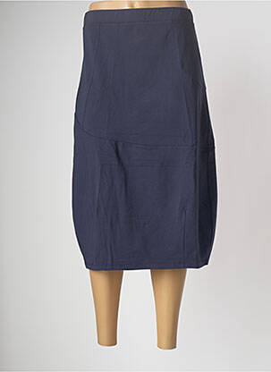 Jupe mi-longue stretch bleu CREA CONCEPT femme