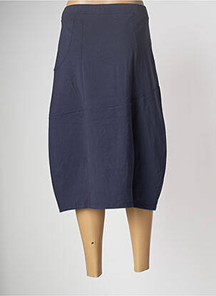 Jupe mi-longue stretch bleu CREA CONCEPT femme