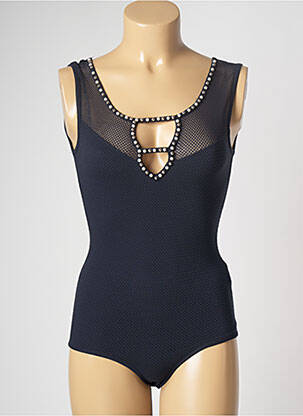Body stretch sans manche bleu GUESS femme