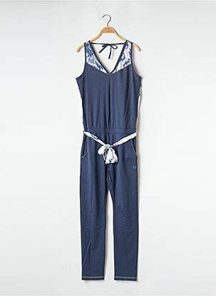 Combi-pantalon sans manche sans manche bleu HBT femme