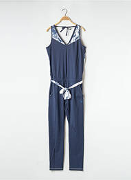 Combi-pantalon sans manche sans manche bleu HBT femme
