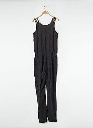 Combi-pantalon col cache-coeur fines bretelles noir KAPORAL femme