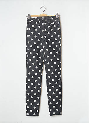 Pantalon slim broderie rivets taille normale noir GUESS femme