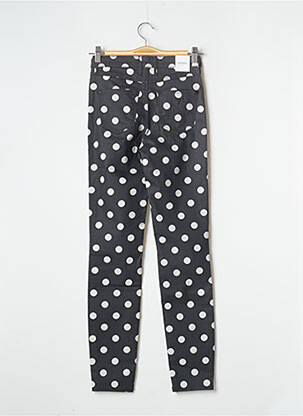 Pantalon slim broderie rivets taille normale noir GUESS femme
