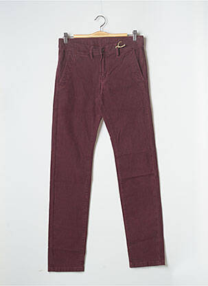 Pantalon chino tissage chiné taille normale violet IMPAQT homme