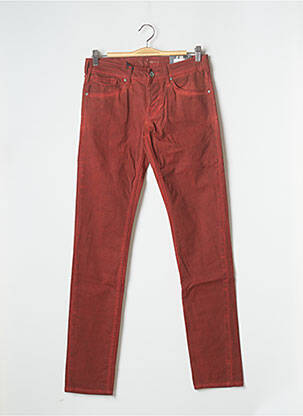Pantalon slim fermeture zippée sous rabat boutonné taille normale orange PEPE JEANS homme