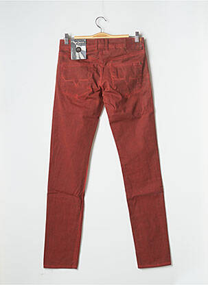 Pantalon slim fermeture zippée sous rabat boutonné taille normale orange PEPE JEANS homme