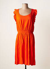 Robe mi-longue orange PRINCESSE NOMADE pour femme seconde vue