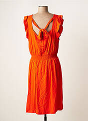 Robe mi-longue orange PRINCESSE NOMADE pour femme seconde vue