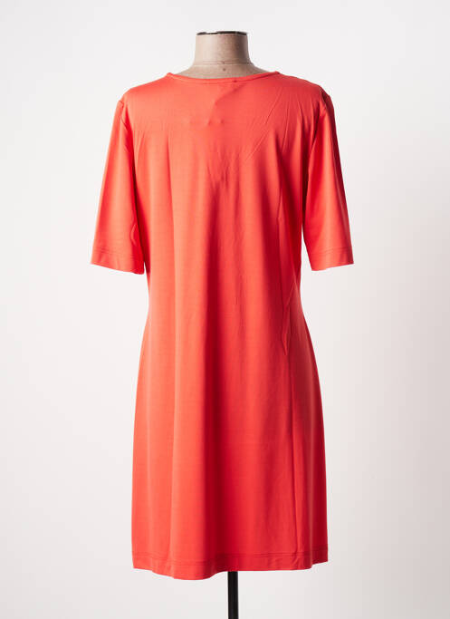 Robe mi-longue orange NATHALIE CHAIZE pour femme