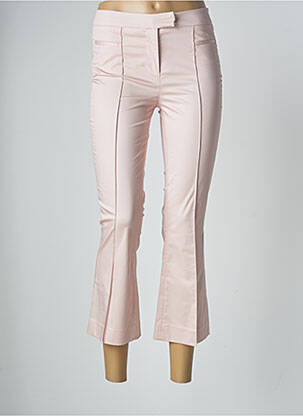 Pantalon chino tissage popeline taille normale rose AQUAJEANS femme