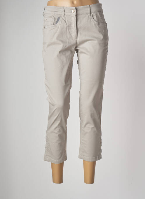 Pantalon 7/8 gris ZERRES pour femme