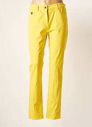 Pantalon slim jaune WEILL pour femme