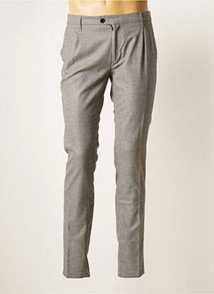 Pantalon chino tissage chiné taille normale gris DEVRED homme