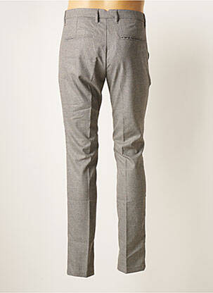 Pantalon chino tissage chiné taille normale gris DEVRED homme