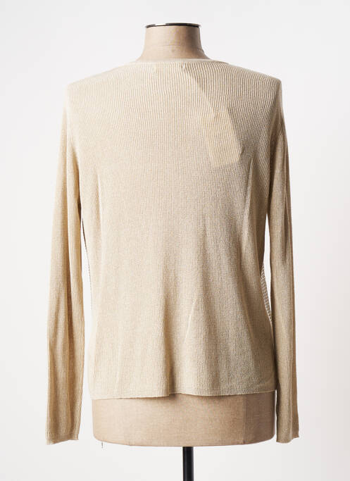 Gilet manches longues beige TRIPODE pour femme