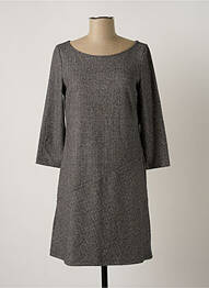 Robe mi-longue manches 3/4 manches 3/4 gris PENNYBLACK femme