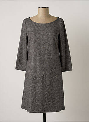 Robe mi-longue manches 3/4 manches 3/4 gris PENNYBLACK femme