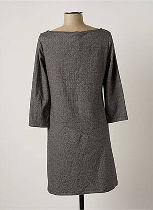 Robe mi-longue manches 3/4 manches 3/4 gris PENNYBLACK femme