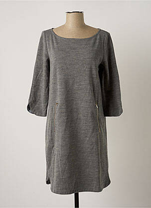 Robe mi-longue manches longues manches longues gris PENNYBLACK femme