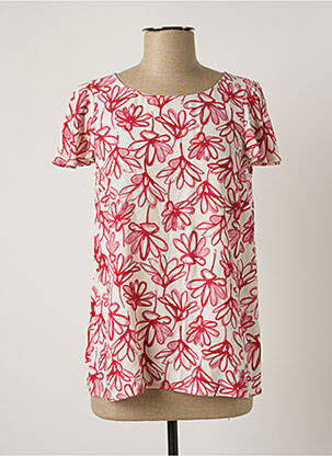 Blouse imprimé fleurs manches courtes rose PENNYBLACK femme
