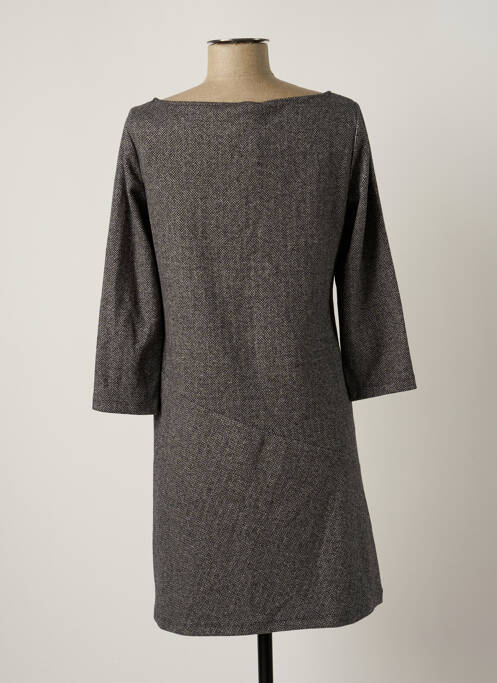 Robe mi-longue manches 3/4 manches 3/4 gris PENNYBLACK femme