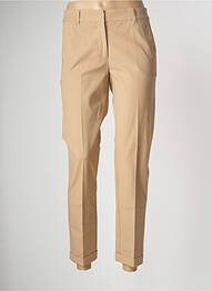Pantalon 7/8 tissage popeline taille normale marron PENNYBLACK femme