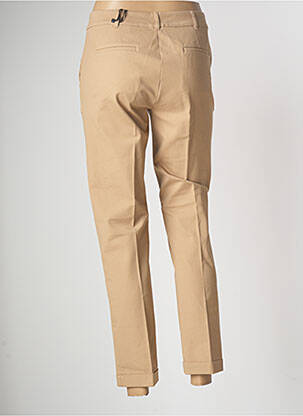 Pantalon 7/8 tissage popeline taille normale marron PENNYBLACK femme