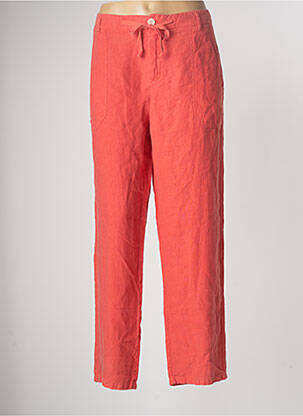 Pantalon droit orange ONE STEP pour femme