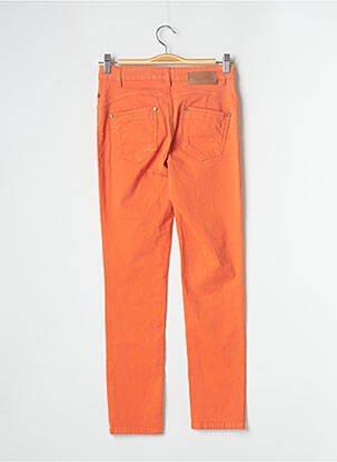 Pantalon slim tissage popeline taille normale orange LOLA ESPELETA femme