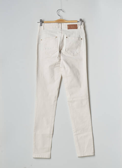 Pantalon slim blanc LOLA ESPELETA pour femme