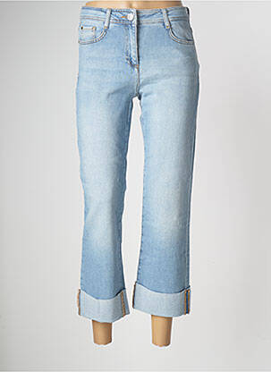 Jeans coupe droite effet usé délavé taille normale bleu PENNYBLACK femme