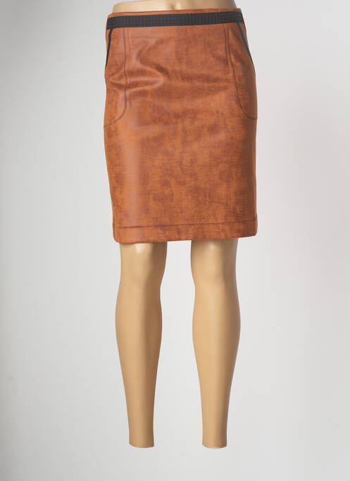 Jupe courte poches orange LO! LES FILLES femme