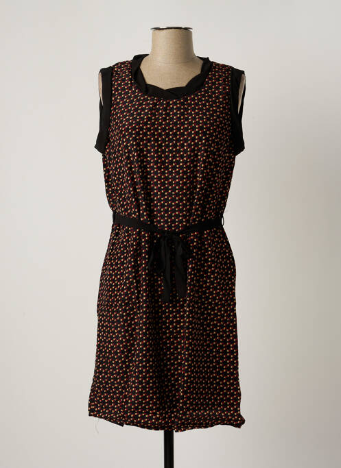 Robe courte sans manche sans manche rouge ARELINE femme