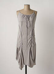 Robe mi-longue gris ARELINE pour femme seconde vue