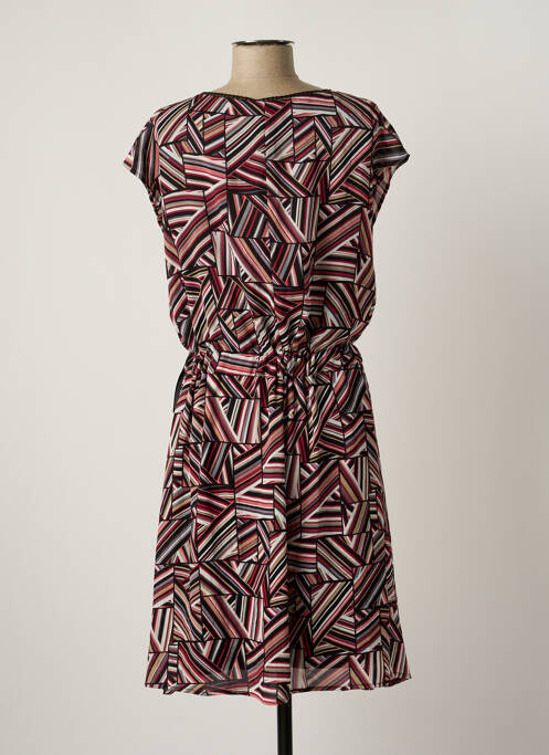 Robe mi-longue noir ARELINE pour femme