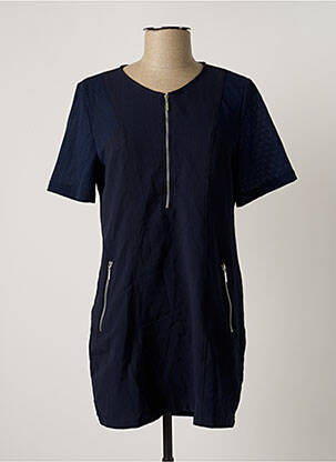 Top manches courtes manches courtes bleu ARELINE femme
