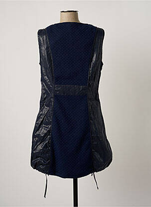 Robe courte sans manche sans manche bleu ARELINE femme