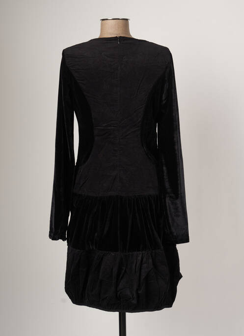 Robe mi-longue noir ARELINE pour femme