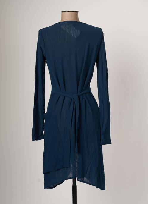 Gilet manches longues bleu ARELINE pour femme